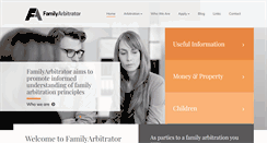 Desktop Screenshot of familyarbitrator.com