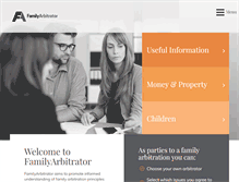Tablet Screenshot of familyarbitrator.com
